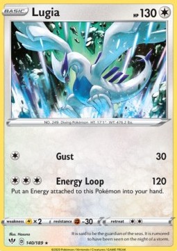Lugia Pokemon card from Darkness Ablaze