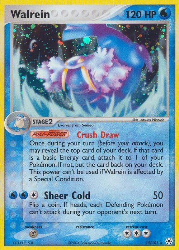 Walrein Pokemon card from Hidden Legends