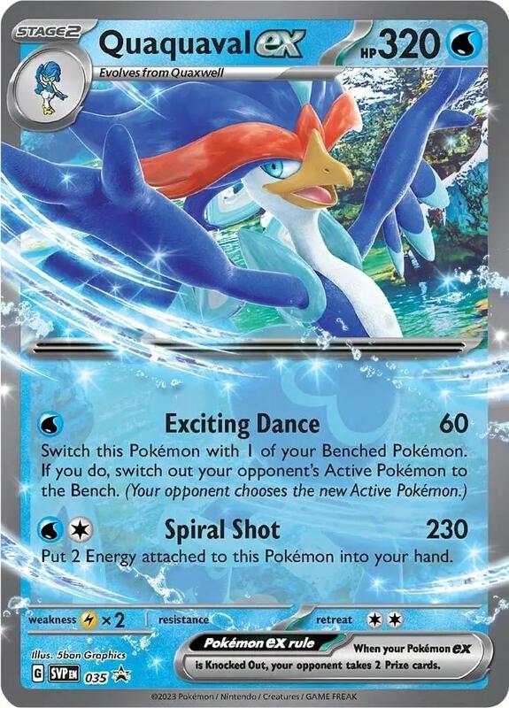 Quaquaval ex - 035 Pokemon card from SV: Scarlet & Violet Promo Cards
