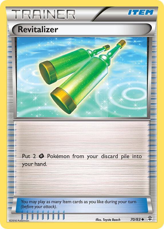 Revitalizer Pokemon card from Generations