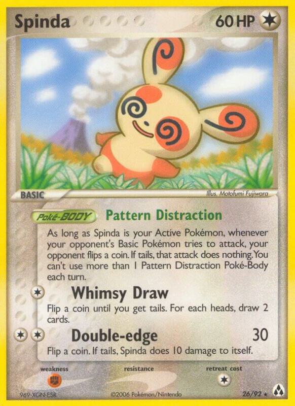 Spinda Pokemon card from Legend Maker