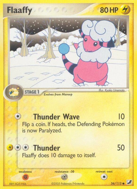 Flaaffy Pokemon card from Unseen Forces