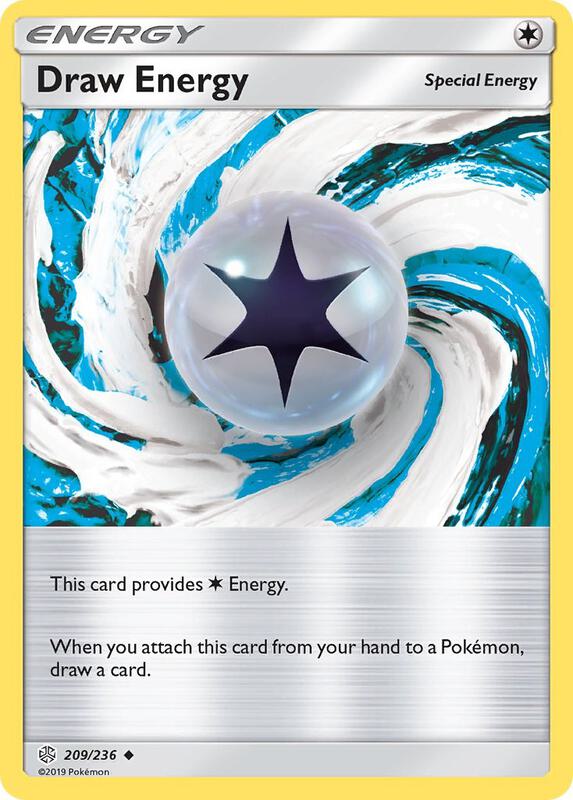 Draw Energy Pokemon card from SM - Cosmic Eclipse