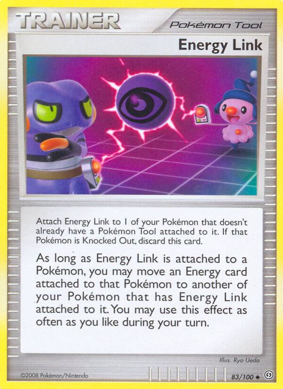 Energy Link Pokemon card from Stormfront