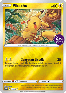 Pikachu (S-P/ID 353) Sword & Shield Indonesian Promos