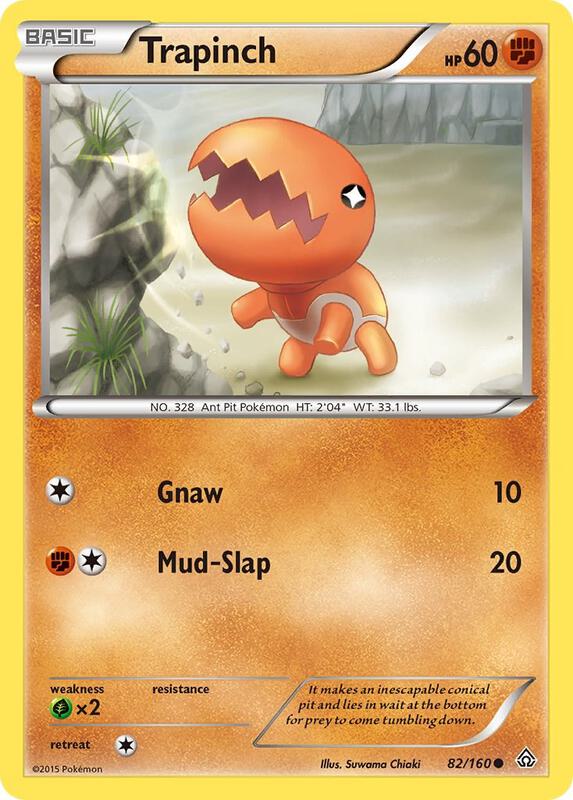 Trapinch Pokemon card from XY - Primal Clash