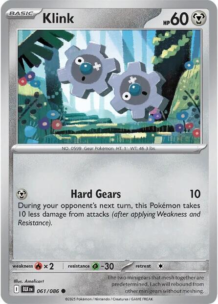 Klink Pokemon card from SV: Black Bolt