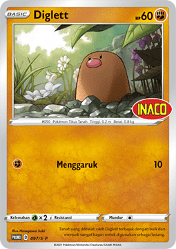 Diglett (S-P/ID 097) Sword & Shield Indonesian Promos ID