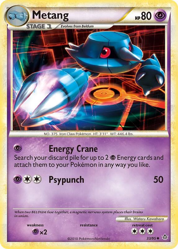 Metang Pokemon card from Unleashed