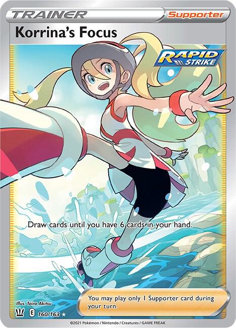 Korrina's Focus (Full Art) Pokemon card from SWSH05: Battle Styles