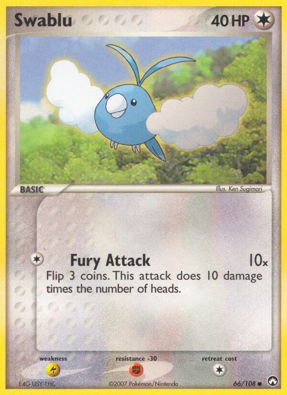 Swablu Pokemon card from Power Keepers