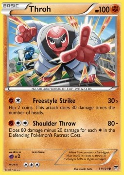 Throh Pokemon card from Plasma Blast