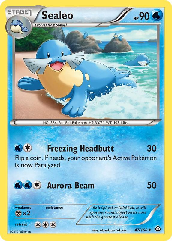 Sealeo Pokemon card from XY - Primal Clash
