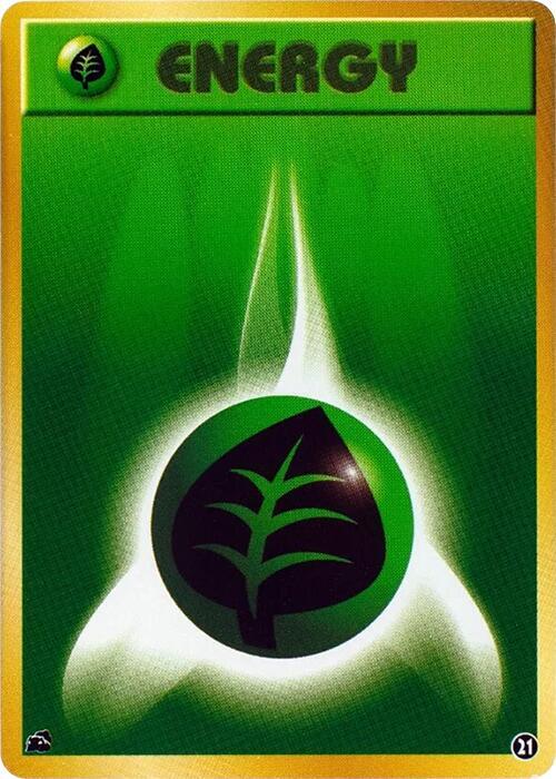 Basic Grass Energy - 21 (Japanese) Pokemon card from Intro Pack (Bulbasaur)