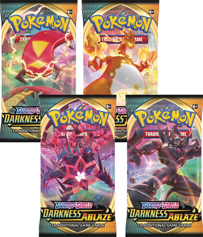 Darkness Ablaze Booster Pack Art Bundle [Set of 4] Pokemon card from SWSH03: Darkness