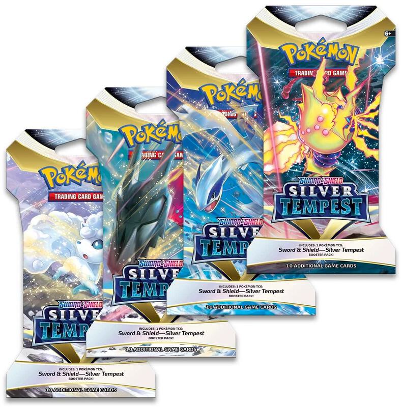 Silver Tempest Sleeved Booster Pack Art Bundle [Set of 4] Pokemon card from SWSH12: Silver