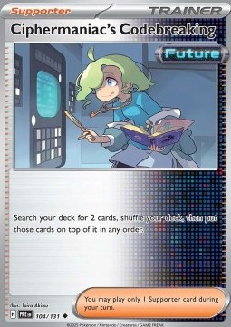 Ciphermaniac's Codebreaking (Holo) Pokemon card from Prismatic Evolutions