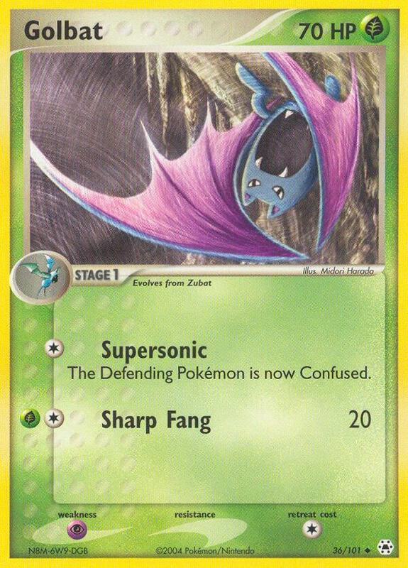 Golbat Pokemon card from Hidden Legends