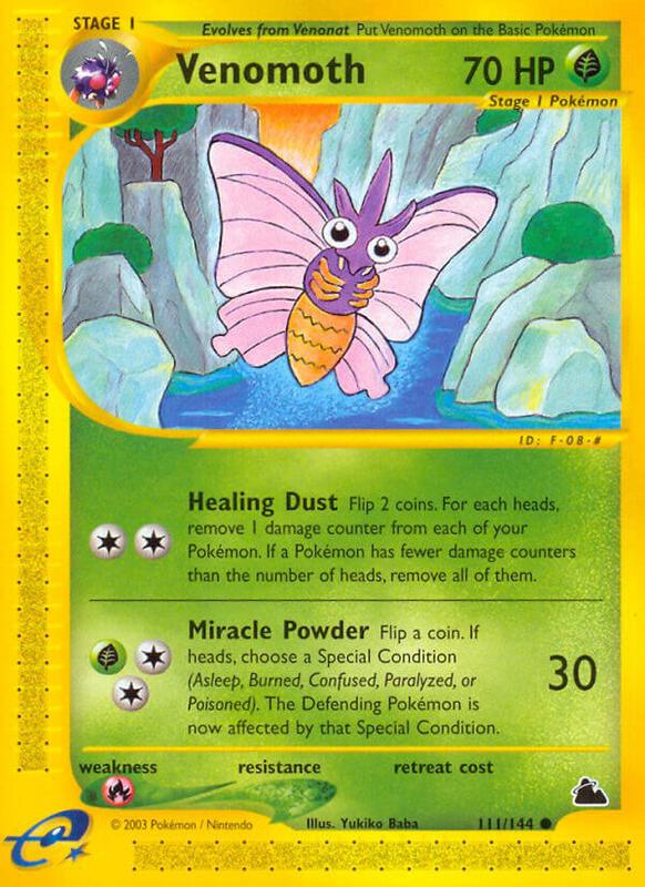 Venomoth Pokemon card from Skyridge