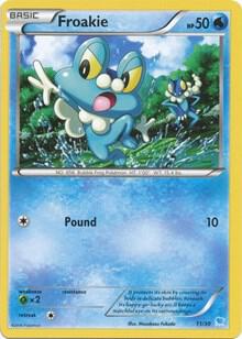 Froakie (23) Pokemon card from XY Trainer Kit: Pikachu Libre & Suicune