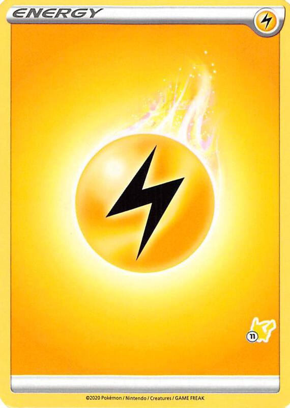 Lightning Energy (#11 Pikachu Stamped) Pokemon card from Battle Academy 2022