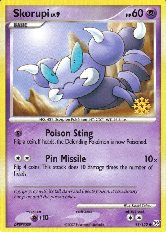 Skorupi Pokemon card from Countdown Calendar Promos