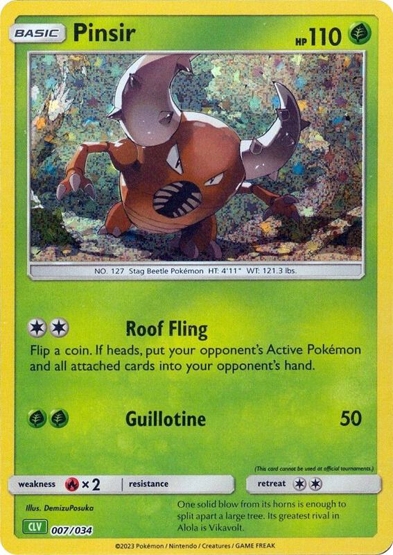 Pinsir Pokemon card from Trading Card Game Classic