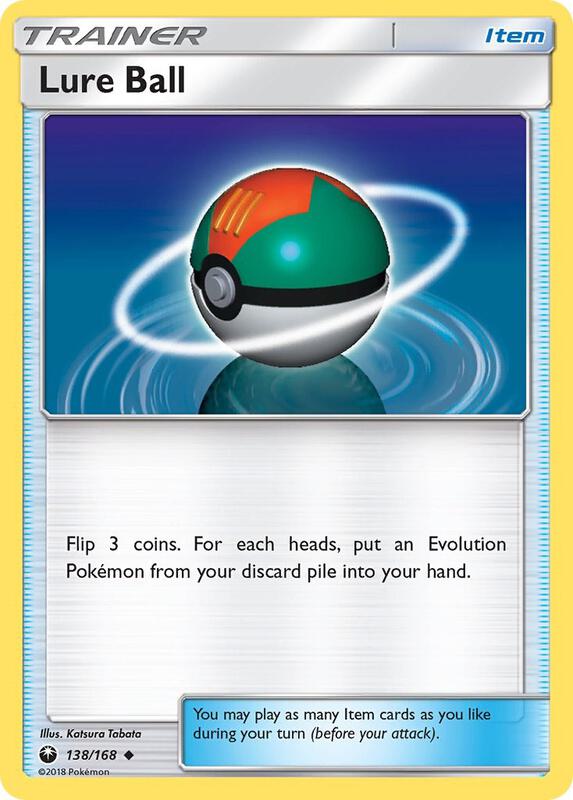Lure Ball Pokemon card from SM - Celestial Storm