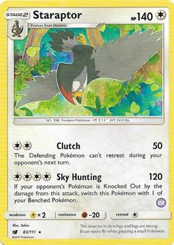 Staraptor (22) Pokemon card from SM Trainer Kit: Alolan Sandslash & Alolan Ninetales