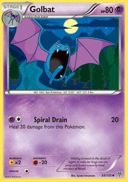 Golbat Pokemon card from Plasma Storm