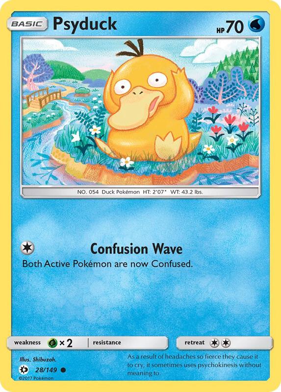 Psyduck Pokemon card from SM Base Set