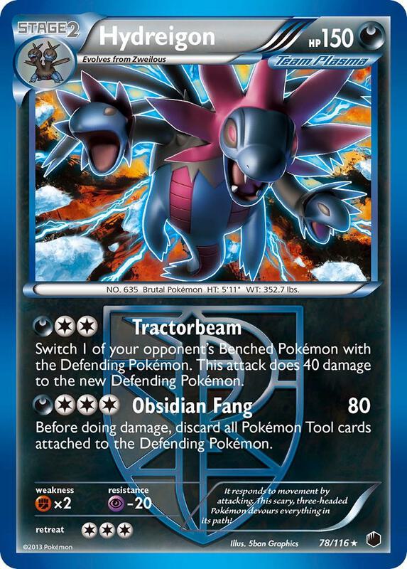 Hydreigon (Team Plasma) Pokemon card from Plasma Freeze