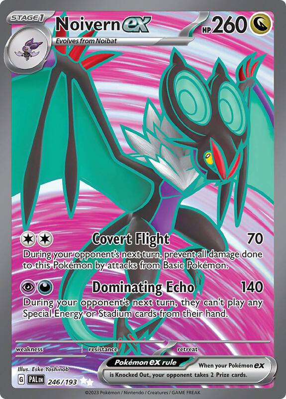 Noivern ex Pokemon card from SV02: Paldea Evolved