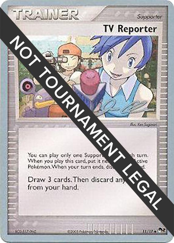 TV Reporter - 2006 (Jason Klaczynski) Pokemon card from World Championship Decks