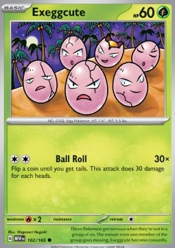Exeggcute Pokemon card from 151