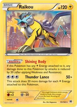 Raikou Pokemon card from Blister Exclusives