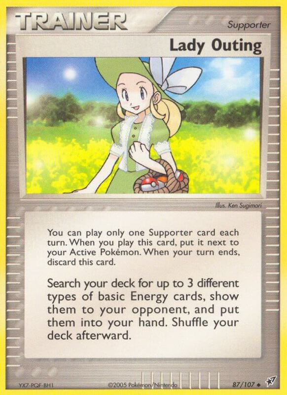 Lady Outing Pokemon card from Deoxys