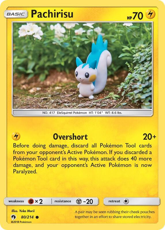 Pachirisu Pokemon card from SM - Lost Thunder