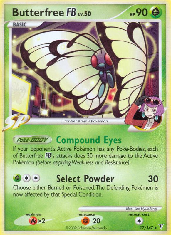 Butterfree FB Pokemon card from Supreme Victors