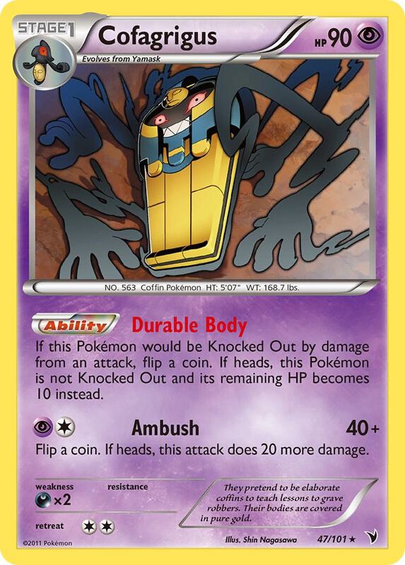 Cofagrigus (47) Pokemon card from Noble Victories