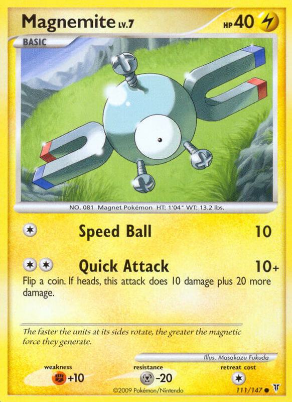 Magnemite Pokemon card from Supreme Victors