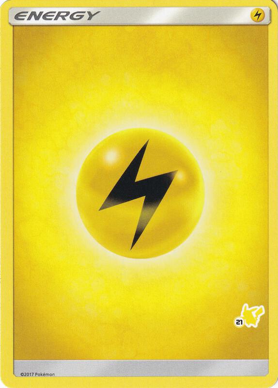 Lightning Energy (#21 Pikachu Stamped) Pokemon card from Battle Academy