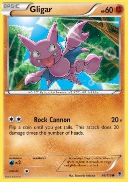 Gligar Pokemon card from Phantom Forces
