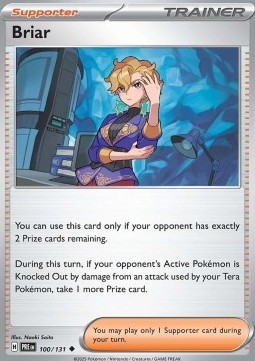 Briar Pokemon card from Prismatic Evolutions