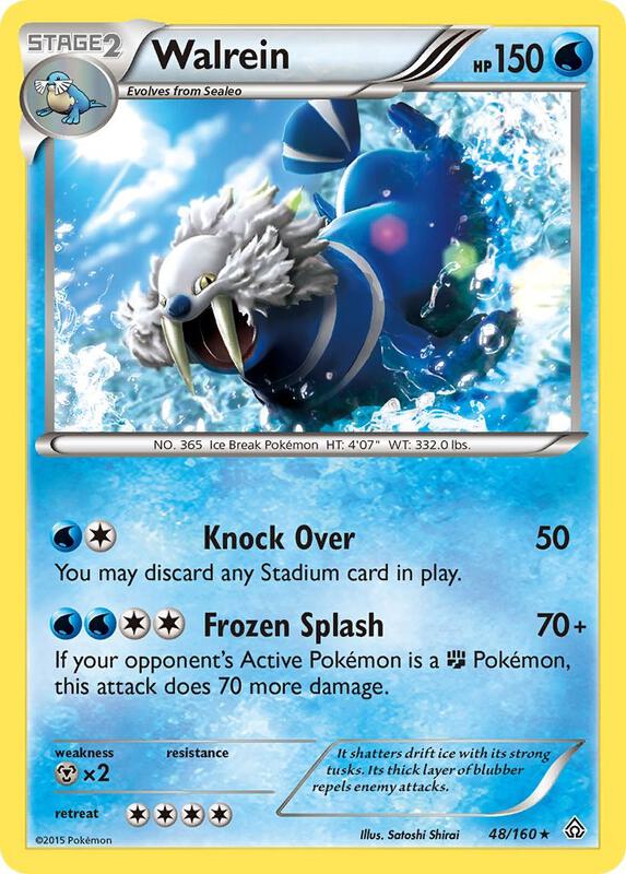 Walrein Pokemon card from XY - Primal Clash