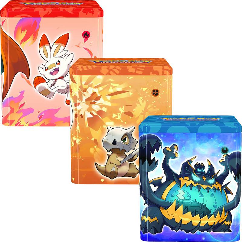 Pokemon Stacking Tins: Fighting-Fire-Darkness [Set of 3] Pokemon card from SWSH11: Lost