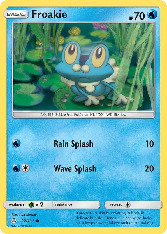 Froakie (22) Pokemon card from SM - Forbidden Light