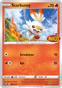 Scorbunny (S-P/ID 089) Sword & Shield Indonesian Promos ID
