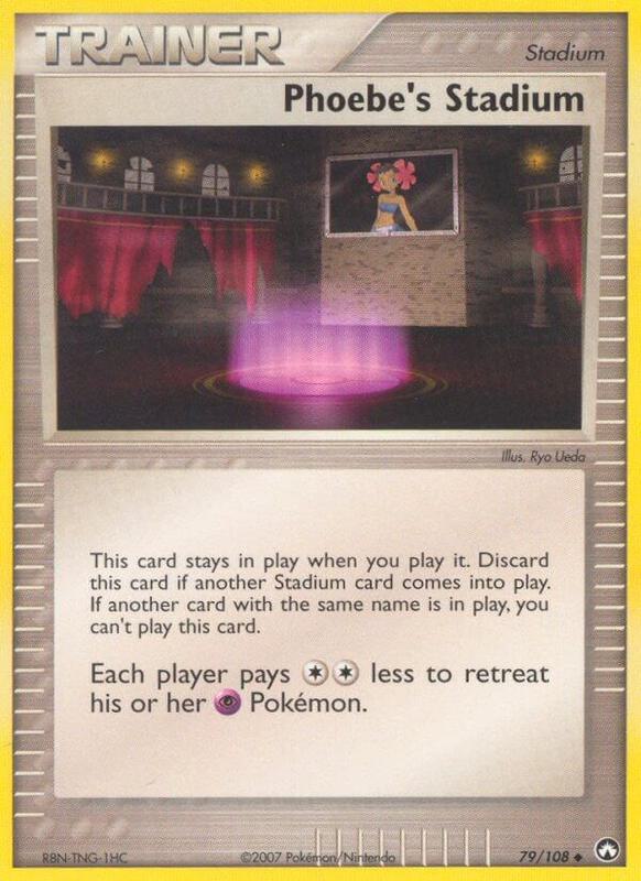 Phoebe's Stadium Pokemon card from Power Keepers
