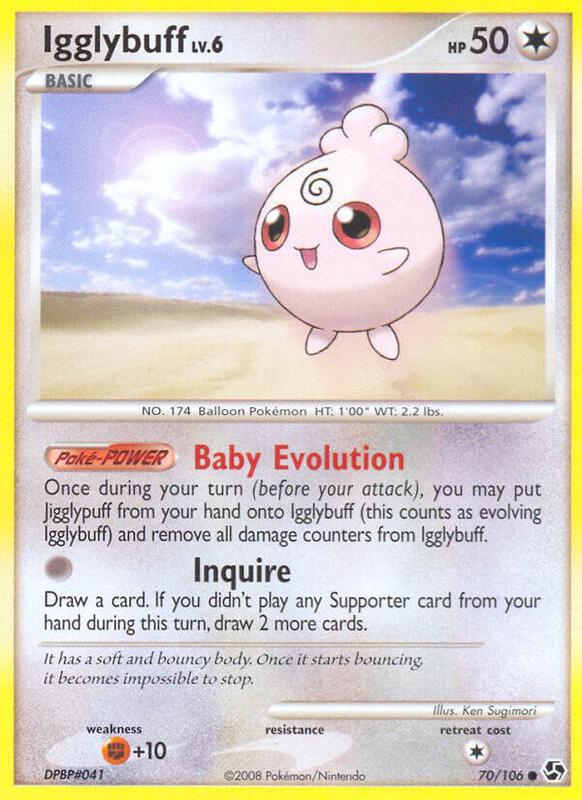 Igglybuff Pokemon card from Great Encounters